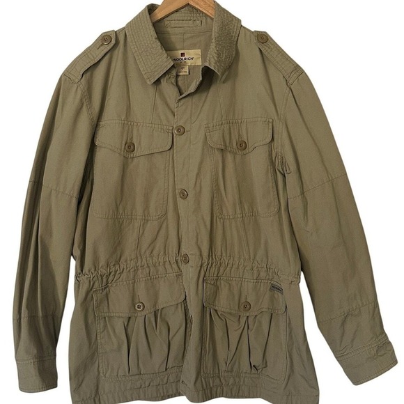 Woolrich Other - Vintage Woolrich Mens Barn Chore Utility Safari Jacket Sz Large Field Outdoorsy